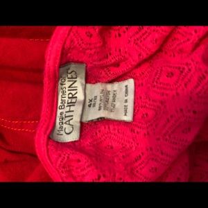 Maggie Barnes for Catherine’s pink short sleeve